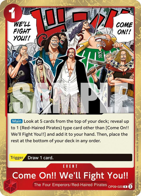 Come On!! We'll Fight You!! (Reprint) (OP09-020) Foil