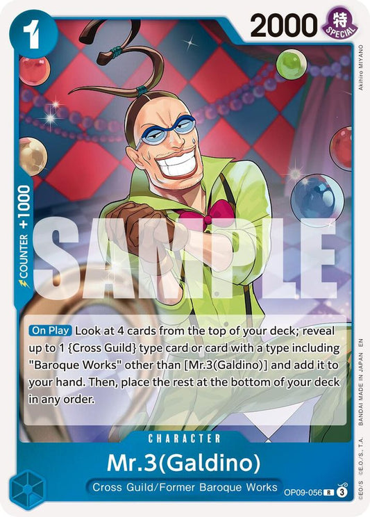 Mr.3(Galdino) (Reprint) (OP09-056) Foil