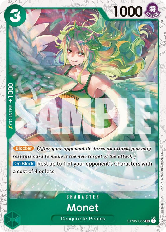Monet (Pirate Foil) (OP05-036) Foil