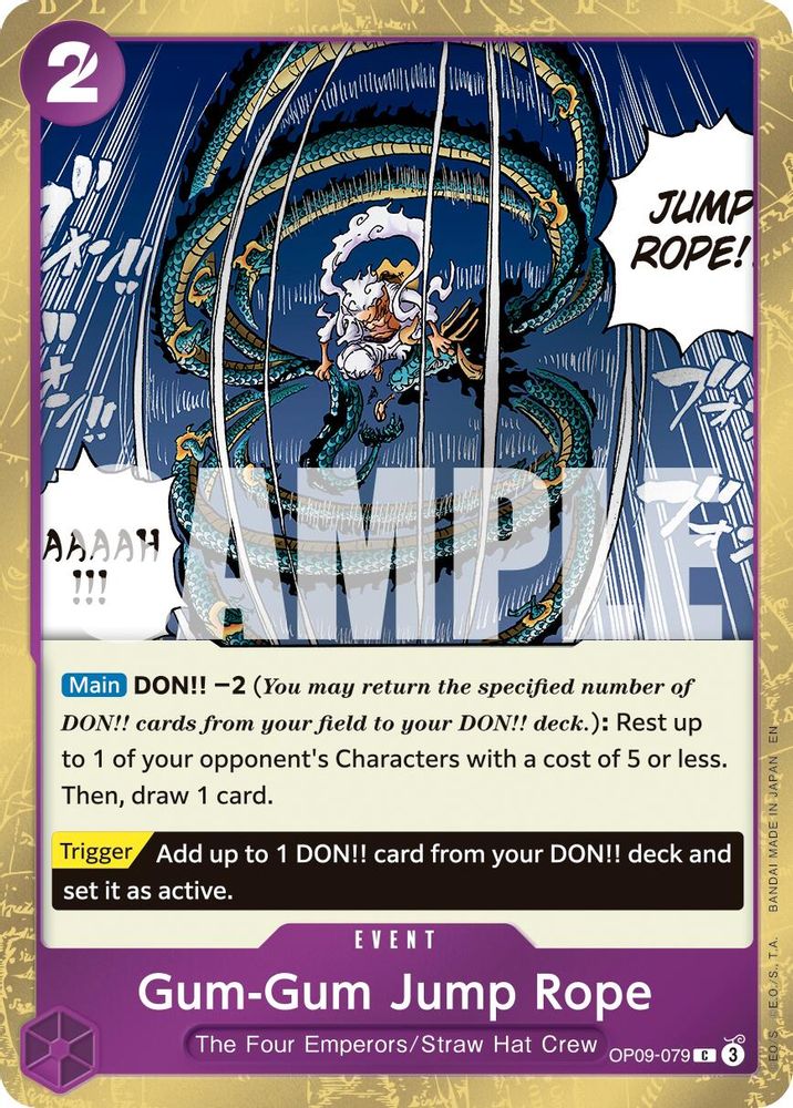 Gum-Gum Jump Rope (Pirate Foil) (OP09-079) Foil
