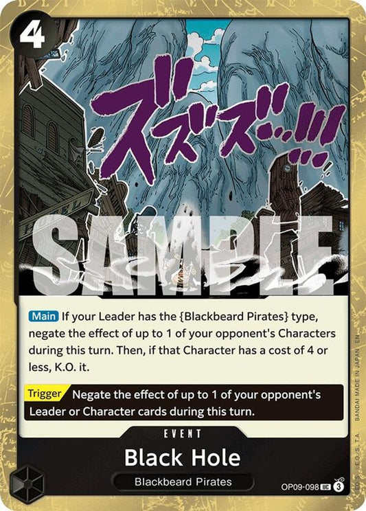 Black Hole (Pirate Foil) (OP09-098) Foil