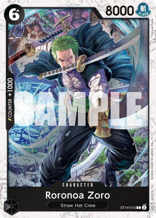 Roronoa Zoro (Pirate Foil) (ST14-013) Foil