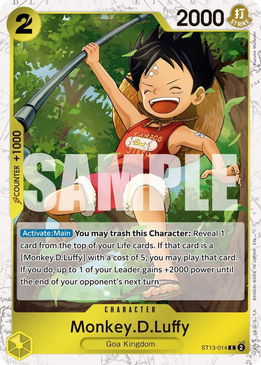 Monkey.D.Luffy (Pirate Foil) (ST13-014) Foil