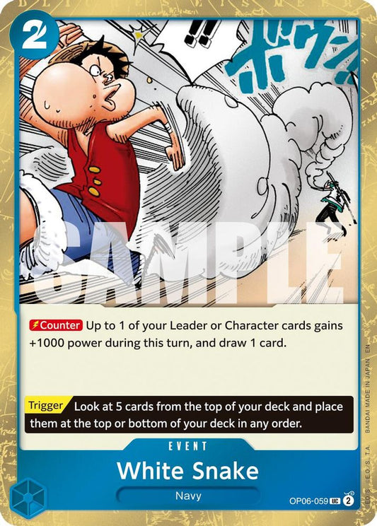 White Snake (Pirate Foil) (OP06-059) Foil