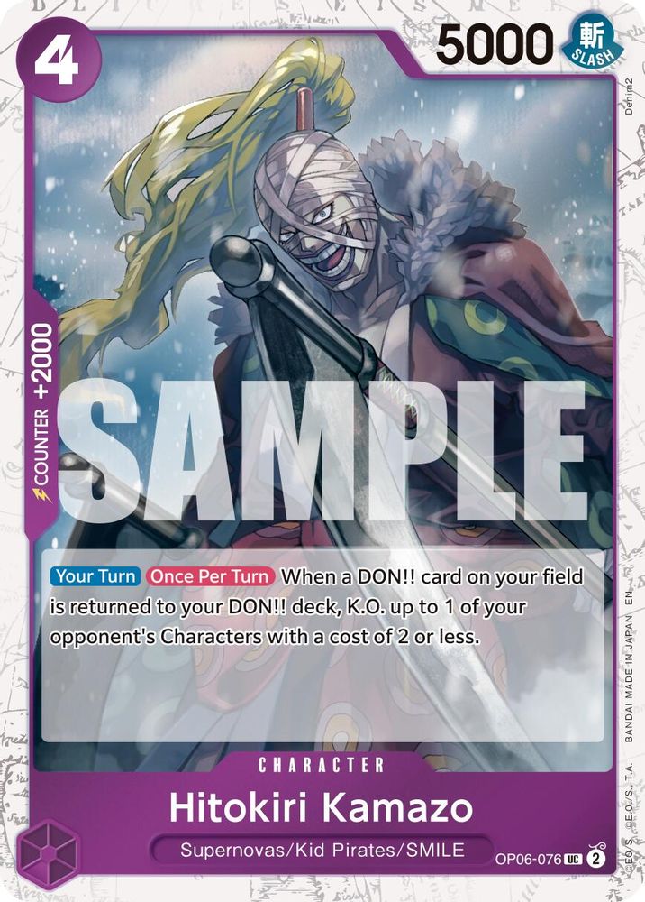 Hitokiri Kamazo (Pirate Foil) (OP06-076) Foil