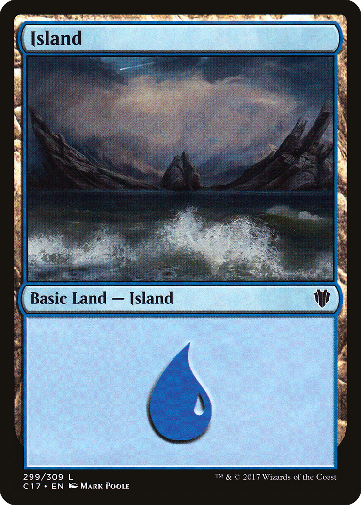 Island (299) [Commander 2017] | Silver Goblin