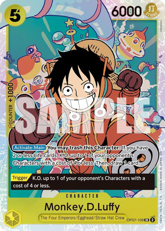 Monkey.D.Luffy (Reprint) (OP07-109) Foil