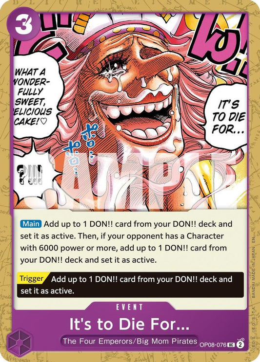 It's to Die For (Reprint) (OP08-076)