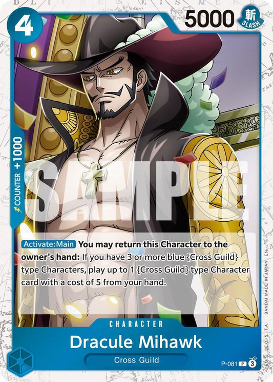 Dracule Mihawk (Pirate Foil) (P-081) Foil