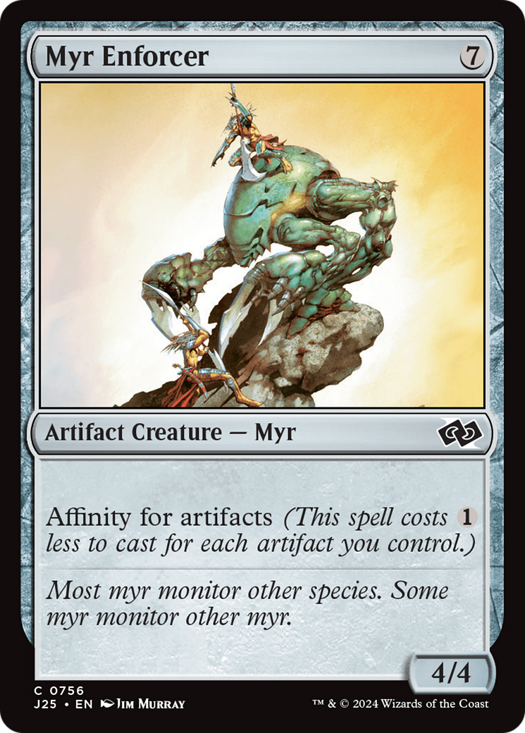 Myr Enforcer [Foundations Jumpstart] | Silver Goblin