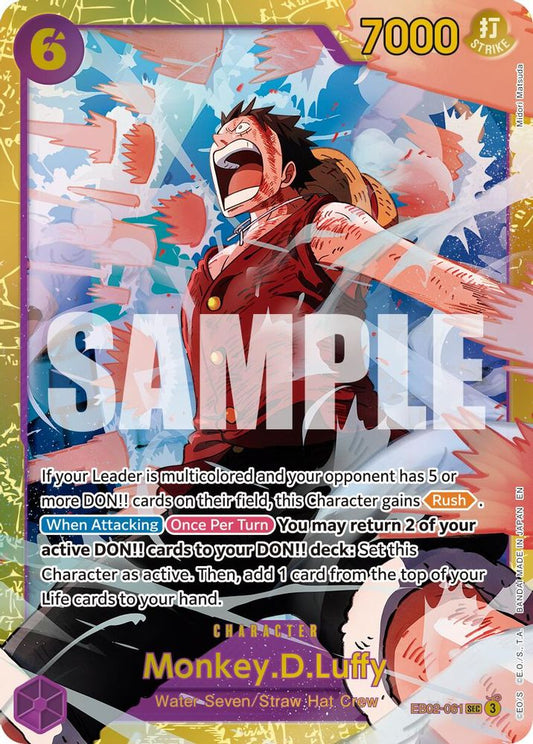 Monkey.D.Luffy (Reprint) (EB02-061) Foil