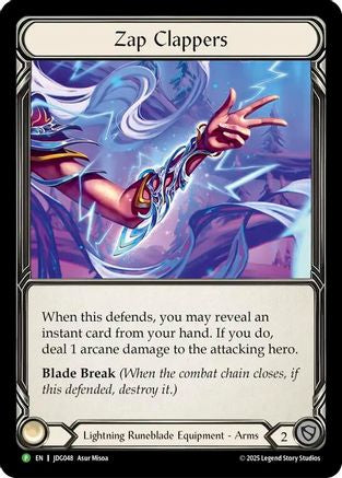 Zap Clappers (JDG048) Cold Foil - Flesh and Blood: Promo Cards
