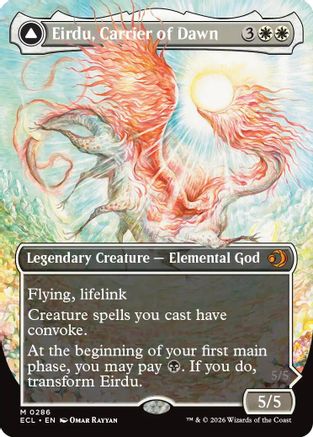 Eirdu, Carrier of Dawn (Borderless) (286) Foil - Lorwyn Eclipsed