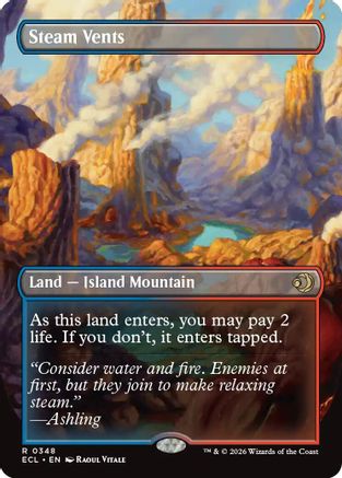 Steam Vents (Borderless) (348) - Lorwyn Eclipsed