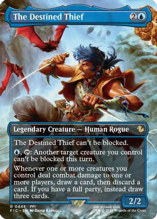 The Destined Thief (Borderless) (446) Foil - Commander: FINAL FANTASY