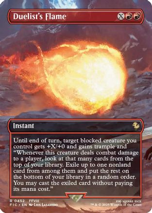Duelist's Flame (Borderless) (452) Foil - Commander: FINAL FANTASY