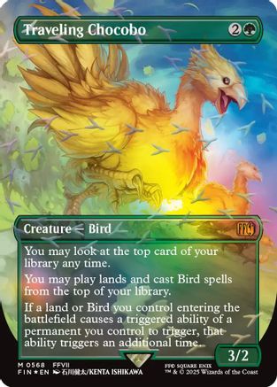 Traveling Chocobo (Borderless) (Chocobo Track Foil) (568) Foil - FINAL FANTASY