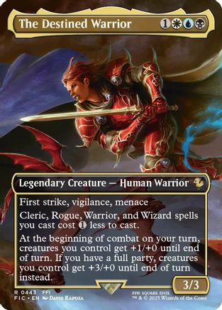The Destined Warrior (Borderless) (443) - Commander: FINAL FANTASY