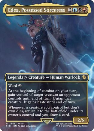 Edea, Possessed Sorceress (Borderless) (448) Foil - Commander: FINAL FANTASY