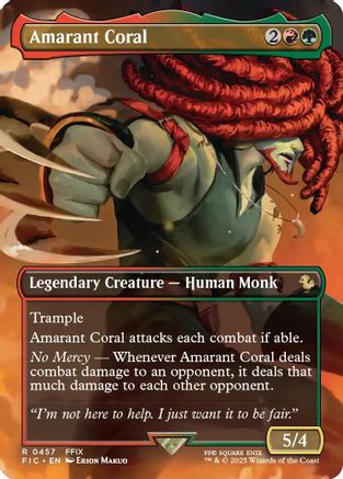 Amarant Coral (Borderless) (457) - Commander: FINAL FANTASY