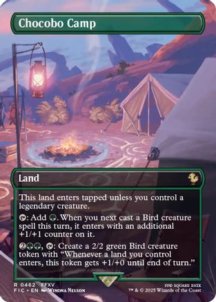 Chocobo Camp (Borderless) (462) Foil - Commander: FINAL FANTASY