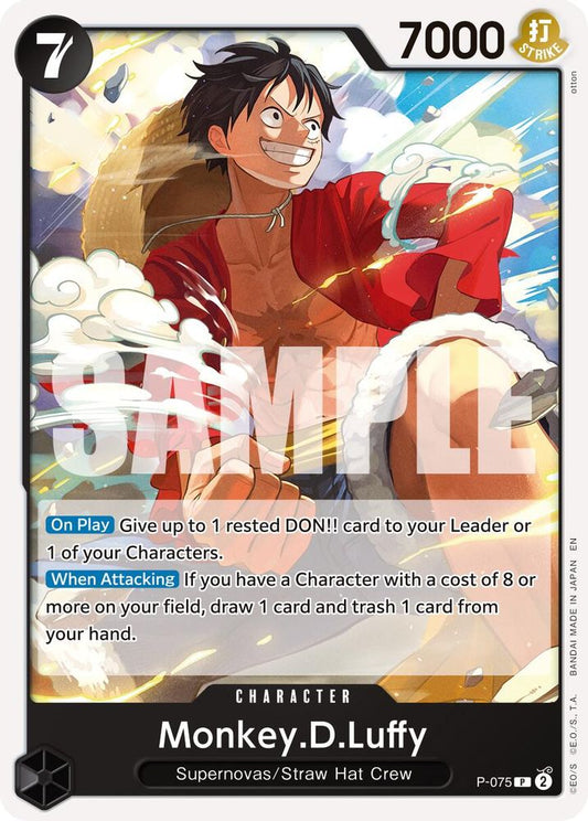 Monkey.D.Luffy (Pirate Foil) (P-075) Foil