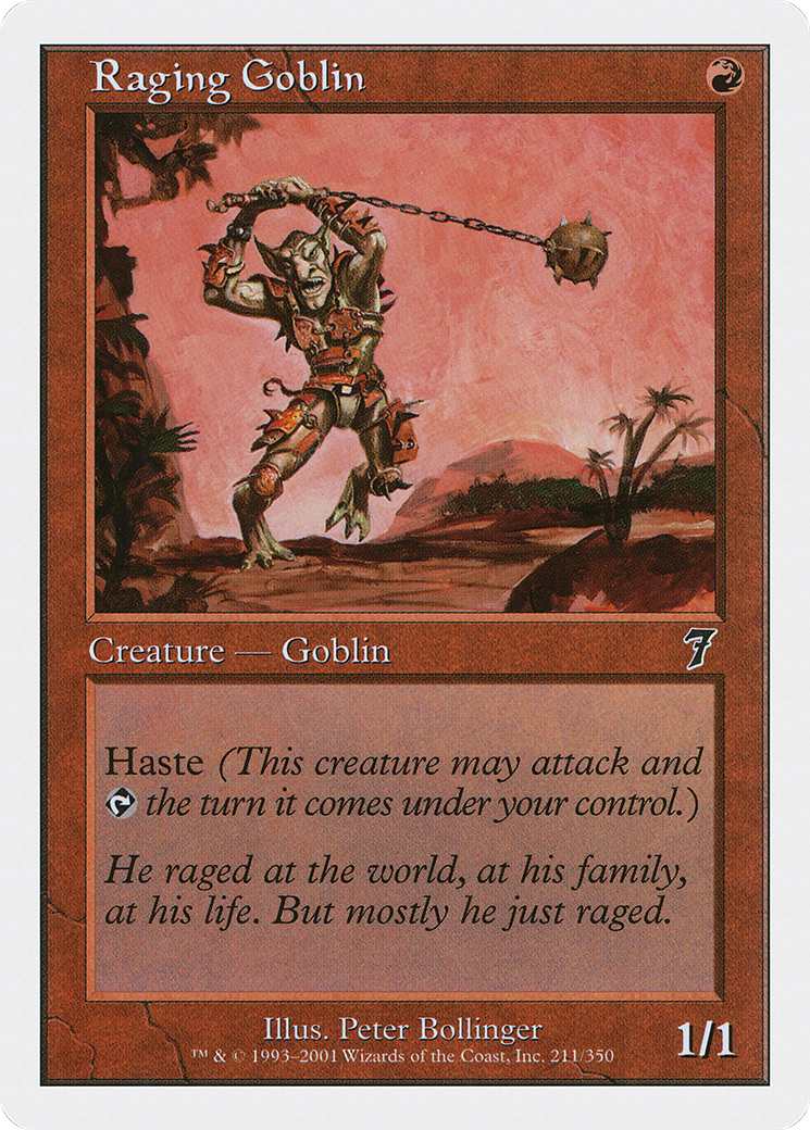 Raging Goblin (211) Foil - Seventh Edition