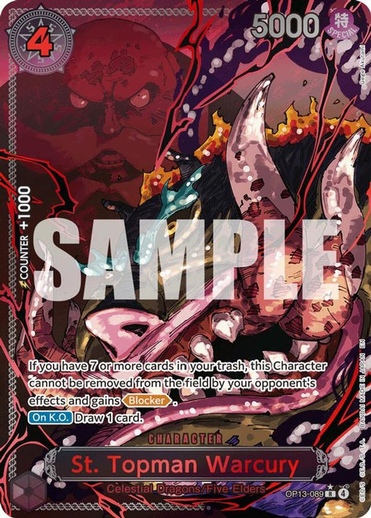 St. Topman Warcury (Parallel) (OP13-089) Foil