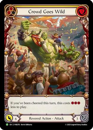 Crowd Goes Wild - FAB376 (FAB376) Cold Foil - Flesh and Blood: Promo Cards
