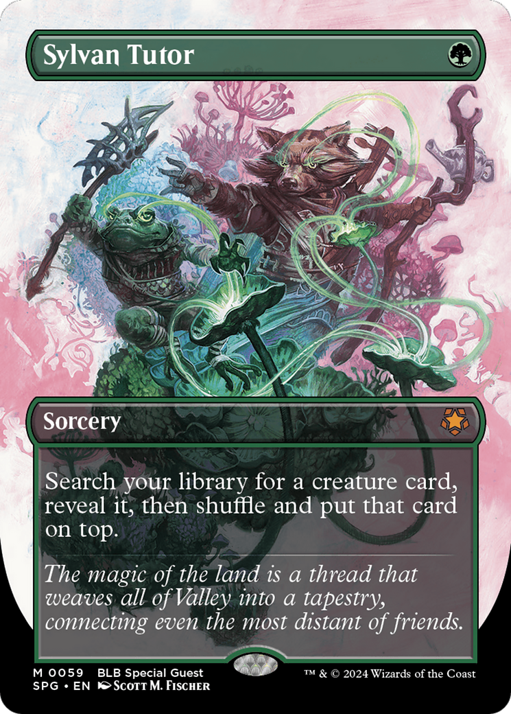 Sylvan Tutor (Borderless) [Bloomburrow Special Guests] Foil