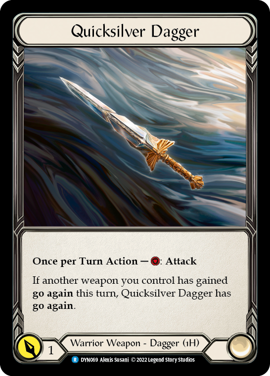 Quicksilver Dagger [DYN069] (Dynasty)  Cold Foil | Silver Goblin
