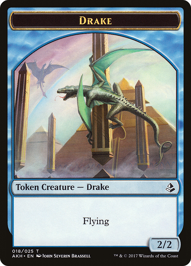 Drake Token [Amonkhet Tokens] | Silver Goblin