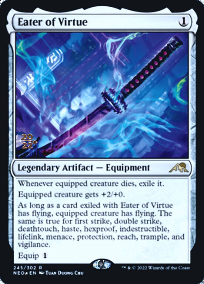 Eater of Virtue [Kamigawa: Neon Dynasty Prerelease Promos] | Silver Goblin