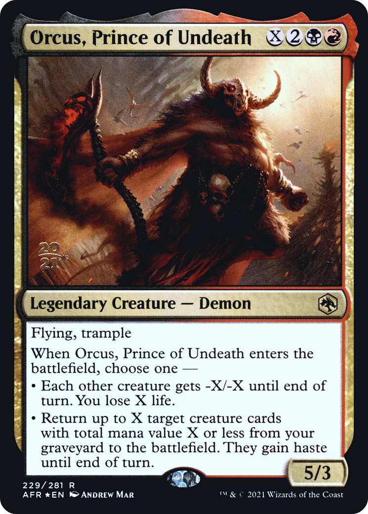 Orcus, Prince of Undeath [Dungeons & Dragons: Adventures in the Forgotten Realms Prerelease Promos]