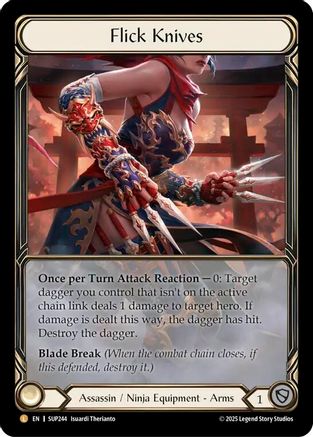Flick Knives (Extended Art) (SUP244) Rainbow Foil - Super Slam