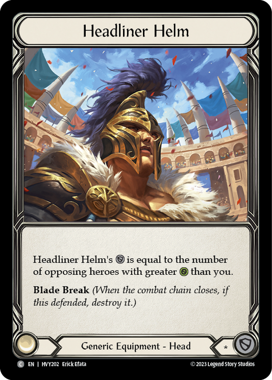 Headliner Helm Cold Foil (HVY202) - Heavy Hitters