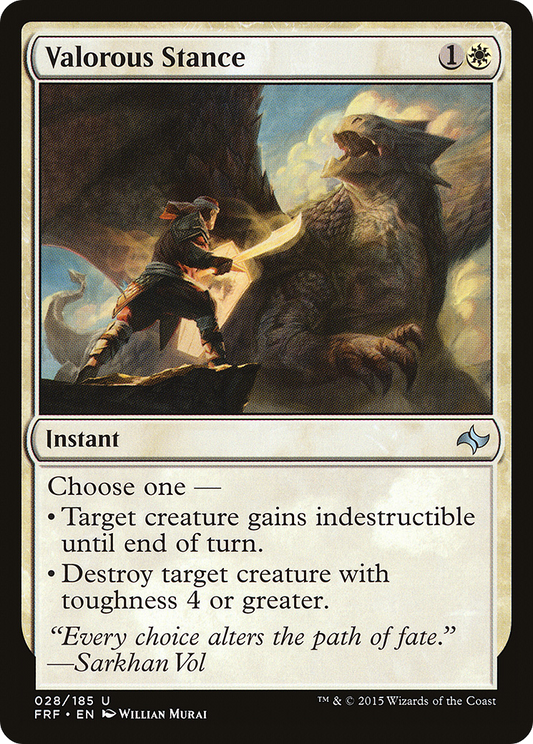 Valorous Stance [Fate Reforged] Foil
