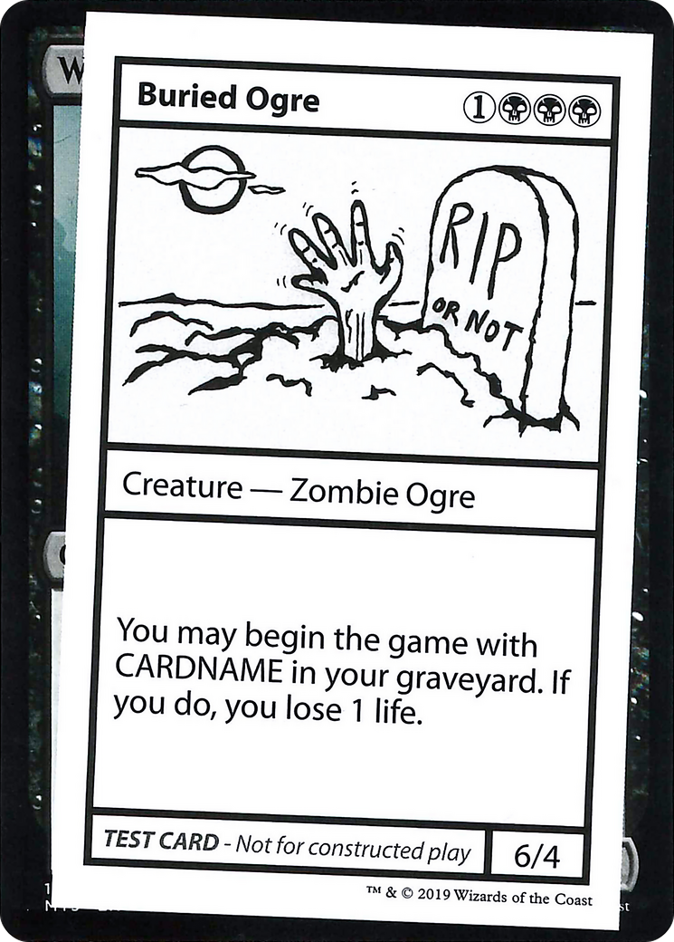 Buried Ogre (2021 Edition) [Mystery Booster Playtest Cards]