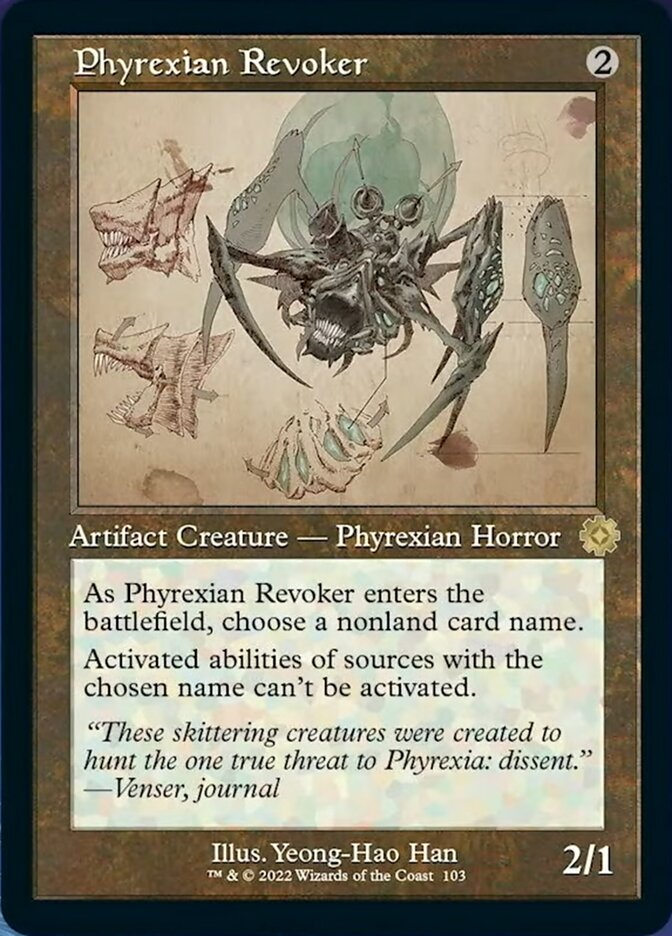 Phyrexian Revoker (Retro Schematic) [The Brothers' War Retro Artifacts] | Silver Goblin