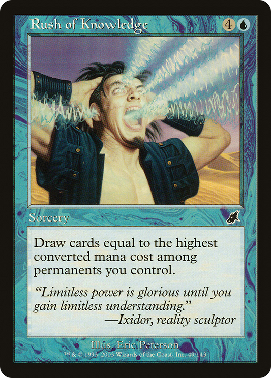 Rush of Knowledge [Scourge] Foil