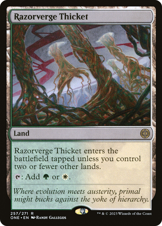 Razorverge Thicket [Phyrexia: All Will Be One] Foil