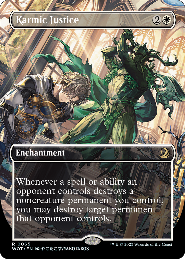 Karmic Justice (Anime Borderless) [Wilds of Eldraine: Enchanting Tales] Foil