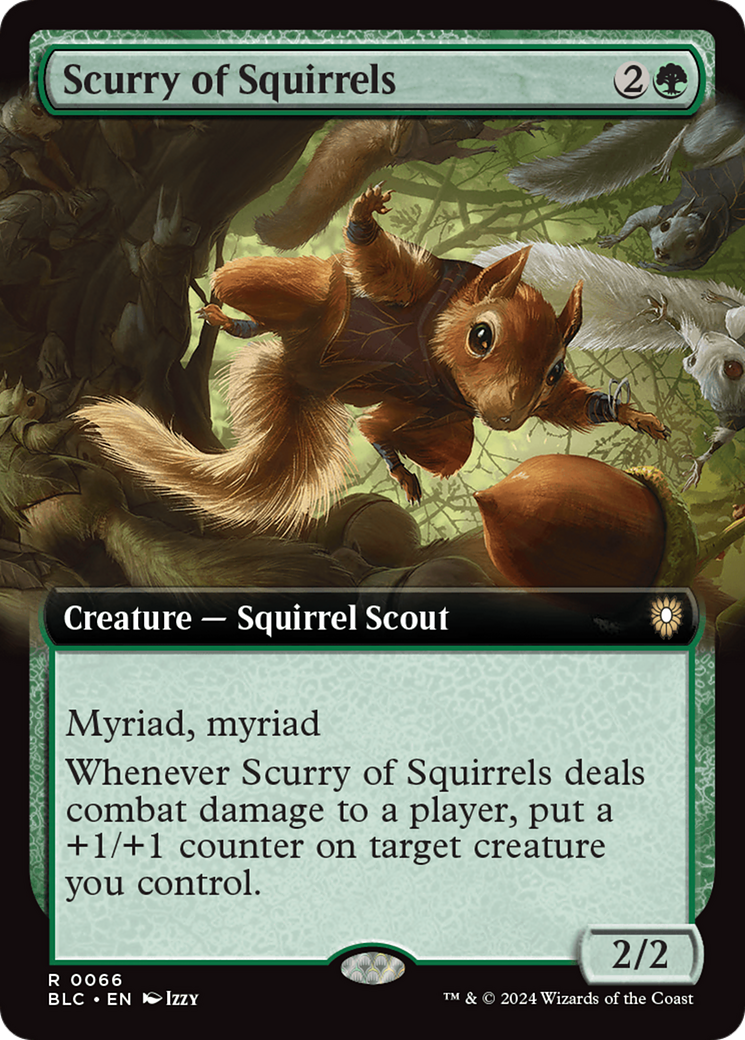 Scurry of Squirrels (Extended Art) [Bloomburrow Commander] | Silver Goblin