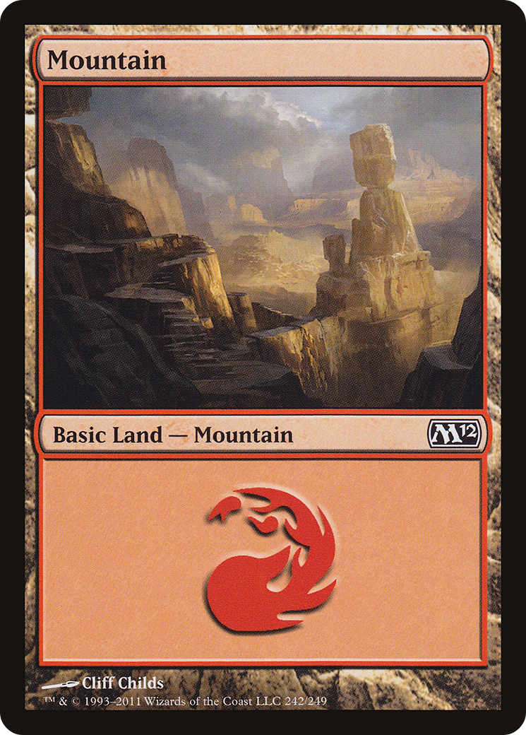 Mountain (242) [Magic 2012] Foil