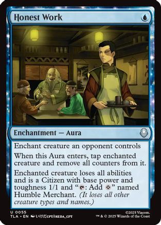 Honest Work (055) Foil - Avatar: The Last Airbender