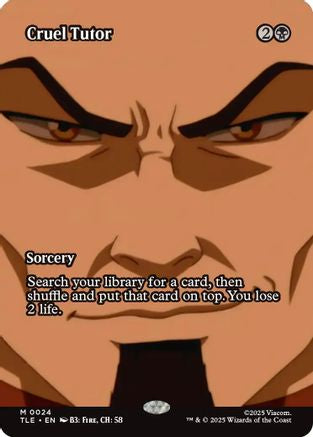 Cruel Tutor (Borderless) (024) Foil - Avatar: The Last Airbender: Eternal-Legal
