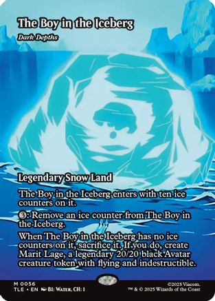 The Boy in the Iceberg – Dark Depths (Borderless) (056) Foil - Avatar: The Last Airbender: Eternal-Legal