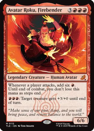 Avatar Roku, Firebender (112) Foil - Avatar: The Last Airbender: Eternal-Legal