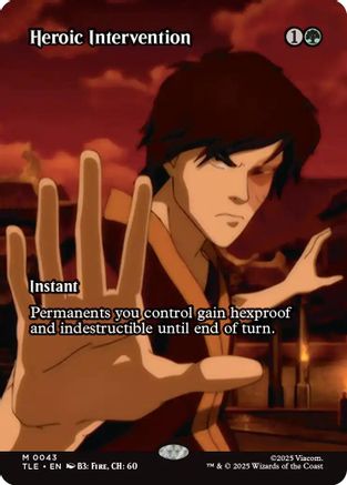 Heroic Intervention (Borderless) (043) Foil - Avatar: The Last Airbender: Eternal-Legal
