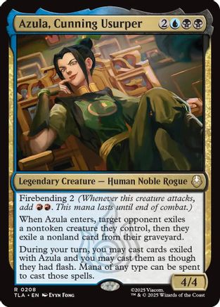Azula, Cunning Usurper (208) Foil - Avatar: The Last Airbender